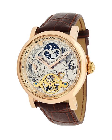 patek philippe skeleton automatic watch|automatic skeleton watch with date.